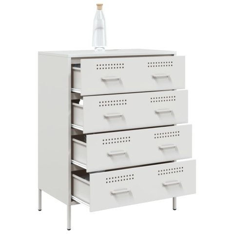 VidaXL Szafka, biała, 68x39x89 cm, stal VidaXL Szafka, biała, 68x39x89 cm, stal