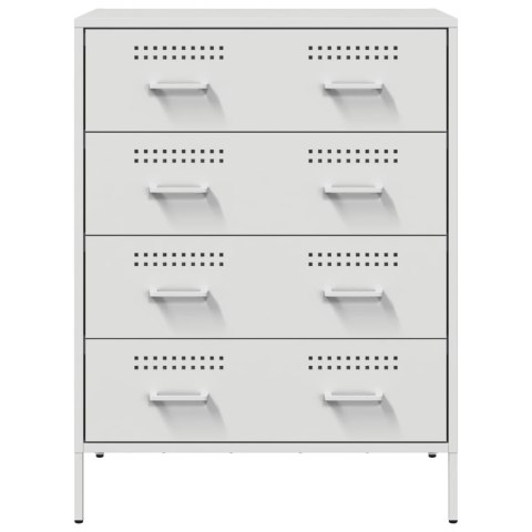VidaXL Szafka, biała, 68x39x89 cm, stal VidaXL Szafka, biała, 68x39x89 cm, stal