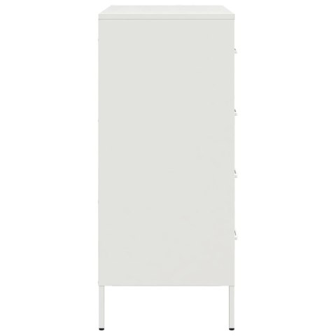 VidaXL Szafka, biała, 68x39x89 cm, stal VidaXL Szafka, biała, 68x39x89 cm, stal