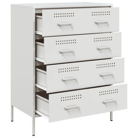 VidaXL Szafka, biała, 68x39x89 cm, stal VidaXL Szafka, biała, 68x39x89 cm, stal