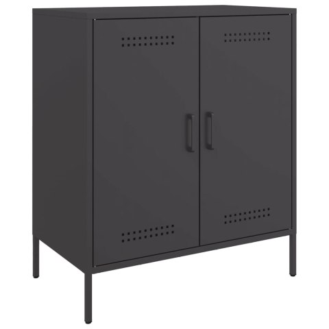 VidaXL Szafka, czarna, 68x39x79 cm, stal VidaXL Szafka, czarna, 68x39x79 cm, stal