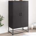 VidaXL Szafka, czarna, 68,5x38,5x123,5 cm, stal