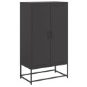 VidaXL Szafka, czarna, 68,5x38,5x123,5 cm, stal