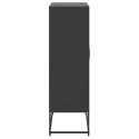 VidaXL Szafka, czarna, 68,5x38,5x123,5 cm, stal