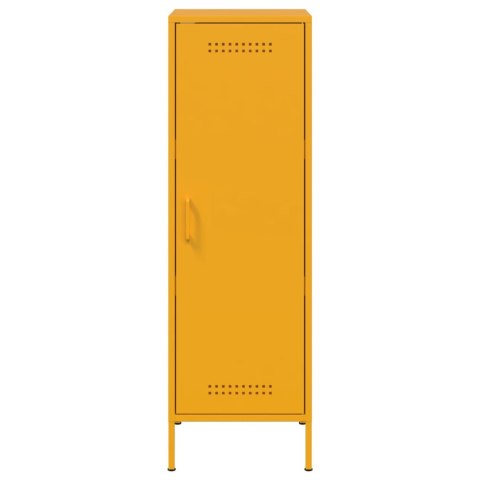 VidaXL Szafka, musztardowa, 36x39x113 cm, stal VidaXL Szafka, musztardowa, 36x39x113 cm, stal