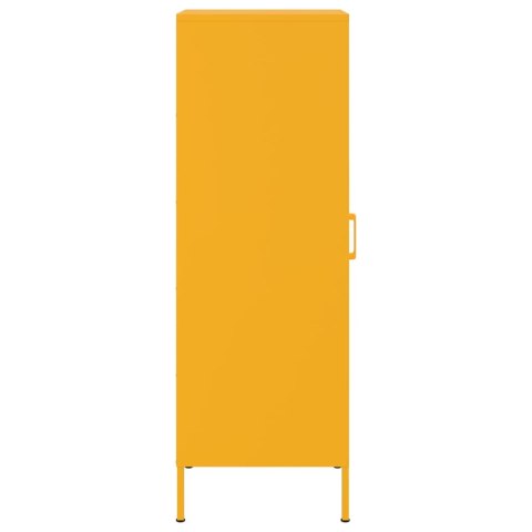 VidaXL Szafka, musztardowa, 36x39x113 cm, stal VidaXL Szafka, musztardowa, 36x39x113 cm, stal