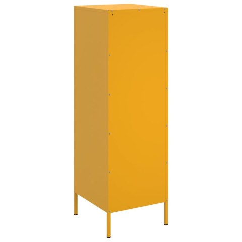 VidaXL Szafka, musztardowa, 36x39x113 cm, stal VidaXL Szafka, musztardowa, 36x39x113 cm, stal