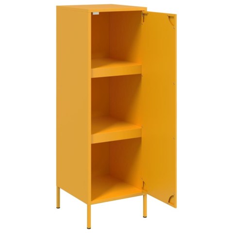 VidaXL Szafka, musztardowa, 36x39x113 cm, stal VidaXL Szafka, musztardowa, 36x39x113 cm, stal