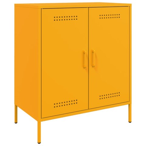 VidaXL Szafka, musztardowa, 68x39x79 cm, stalowa VidaXL Szafka, musztardowa, 68x39x79 cm, stalowa
