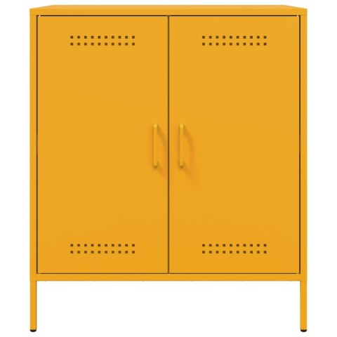VidaXL Szafka, musztardowa, 68x39x79 cm, stalowa VidaXL Szafka, musztardowa, 68x39x79 cm, stalowa