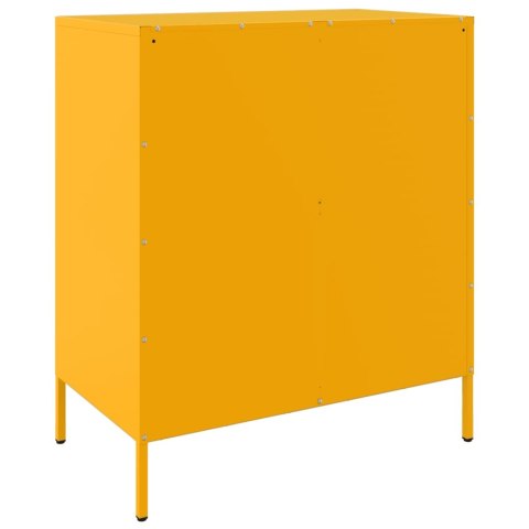 VidaXL Szafka, musztardowa, 68x39x79 cm, stalowa VidaXL Szafka, musztardowa, 68x39x79 cm, stalowa