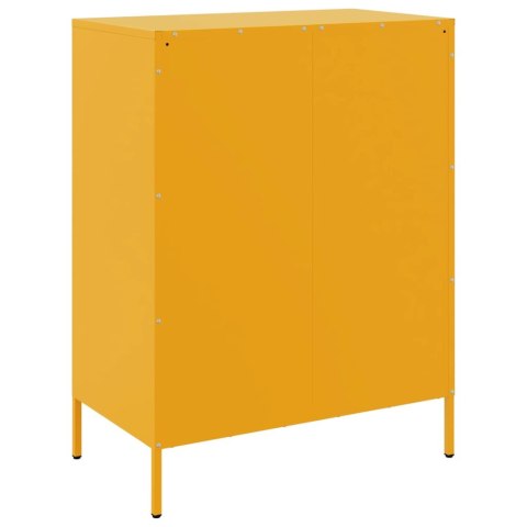 VidaXL Szafka, musztardowa, 68x39x89 cm, stalowa VidaXL Szafka, musztardowa, 68x39x89 cm, stalowa