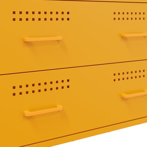 VidaXL Szafka, musztardowa, 68x39x89 cm, stalowa VidaXL Szafka, musztardowa, 68x39x89 cm, stalowa