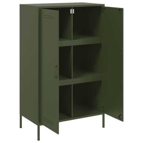 VidaXL Szafka, oliwkowa, 68x39x113 cm, stal VidaXL Szafka, oliwkowa, 68x39x113 cm, stal