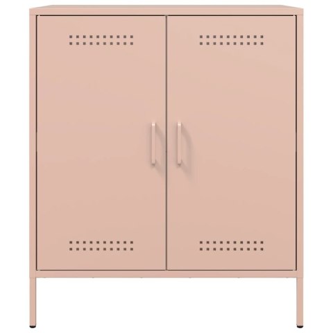 VidaXL Szafka, różowa, 68x39x79 cm, stal VidaXL Szafka, różowa, 68x39x79 cm, stal