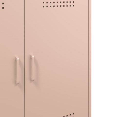 VidaXL Szafka, różowa, 68x39x79 cm, stal VidaXL Szafka, różowa, 68x39x79 cm, stal