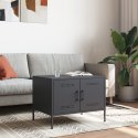 VidaXL Stolik kawowy, antracyt, 68x50x50,5 cm, stal walcowana na zimno