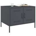 VidaXL Stolik kawowy, antracyt, 68x50x50,5 cm, stal walcowana na zimno