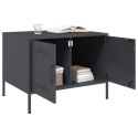 VidaXL Stolik kawowy, antracyt, 68x50x50,5 cm, stal walcowana na zimno