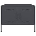 VidaXL Stolik kawowy, antracyt, 68x50x50,5 cm, stal walcowana na zimno