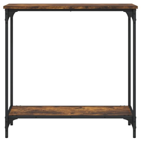 VidaXL Stolik konsolowy, przydymiony dąb, 75x30,5x75 cm VidaXL Stolik konsolowy, przydymiony dąb, 75x30,5x75 cm
