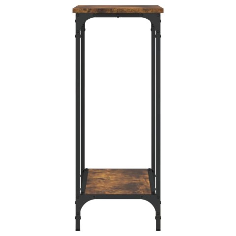 VidaXL Stolik konsolowy, przydymiony dąb, 75x30,5x75 cm VidaXL Stolik konsolowy, przydymiony dąb, 75x30,5x75 cm
