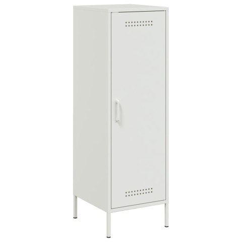 VidaXL Szafka, biała, 36x39x113 cm, stal VidaXL Szafka, biała, 36x39x113 cm, stal