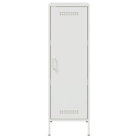 VidaXL Szafka, biała, 36x39x113 cm, stal VidaXL Szafka, biała, 36x39x113 cm, stal