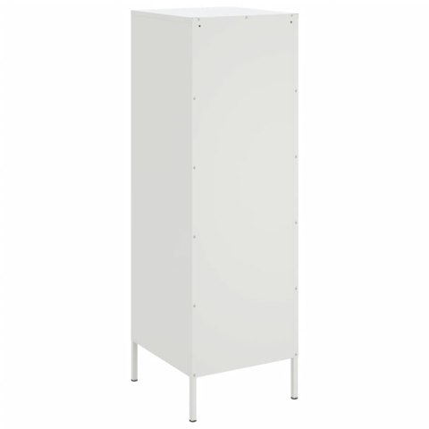 VidaXL Szafka, biała, 36x39x113 cm, stal VidaXL Szafka, biała, 36x39x113 cm, stal