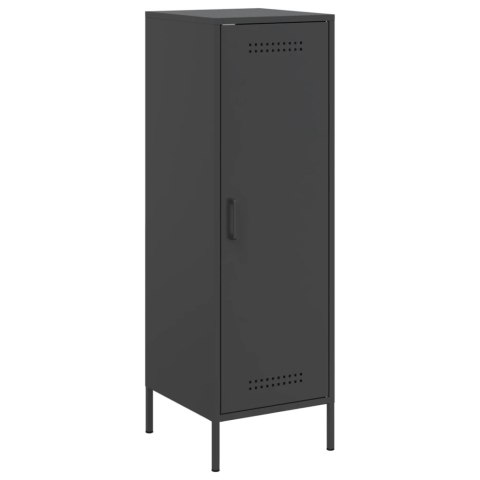 VidaXL Szafka, czarna, 36x39x113 cm, stal VidaXL Szafka, czarna, 36x39x113 cm, stal