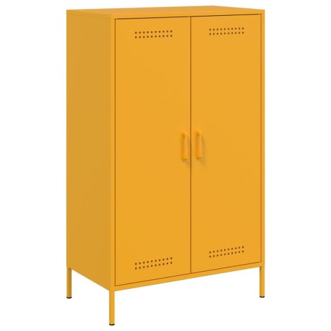 VidaXL Szafka, musztardowa, 68x39x113 cm, stalowa VidaXL Szafka, musztardowa, 68x39x113 cm, stalowa