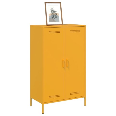 VidaXL Szafka, musztardowa, 68x39x113 cm, stalowa VidaXL Szafka, musztardowa, 68x39x113 cm, stalowa