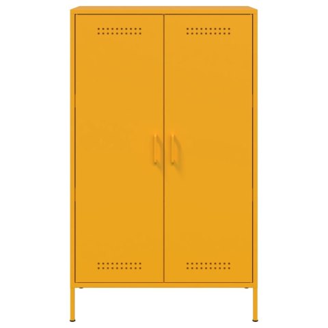 VidaXL Szafka, musztardowa, 68x39x113 cm, stalowa VidaXL Szafka, musztardowa, 68x39x113 cm, stalowa