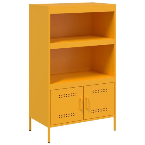 VidaXL Szafka, musztardowa, 68x39x113 cm, stalowa VidaXL Szafka, musztardowa, 68x39x113 cm, stalowa