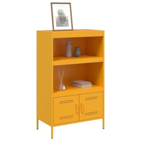 VidaXL Szafka, musztardowa, 68x39x113 cm, stalowa VidaXL Szafka, musztardowa, 68x39x113 cm, stalowa