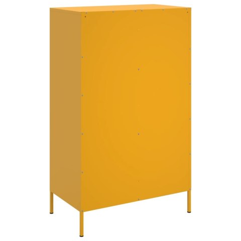 VidaXL Szafka, musztardowa, 68x39x113 cm, stalowa VidaXL Szafka, musztardowa, 68x39x113 cm, stalowa