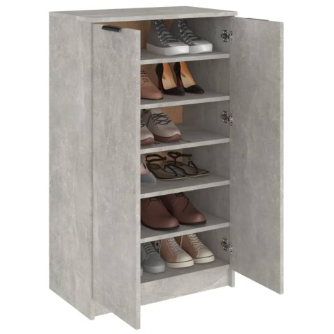 VidaXL Szafka na buty, szarość betonu, 59x35x100 cm VidaXL Szafka na buty, szarość betonu, 59x35x100 cm
