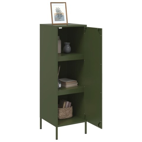 VidaXL Szafka, oliwkowa, 36x39x113 cm, stal VidaXL Szafka, oliwkowa, 36x39x113 cm, stal