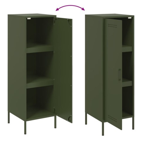VidaXL Szafka, oliwkowa, 36x39x113 cm, stal VidaXL Szafka, oliwkowa, 36x39x113 cm, stal