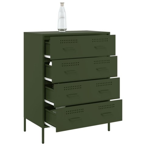 VidaXL Szafka, oliwkowa, 68x39x89 cm, stal VidaXL Szafka, oliwkowa, 68x39x89 cm, stal