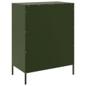 VidaXL Szafka, oliwkowa, 68x39x89 cm, stal