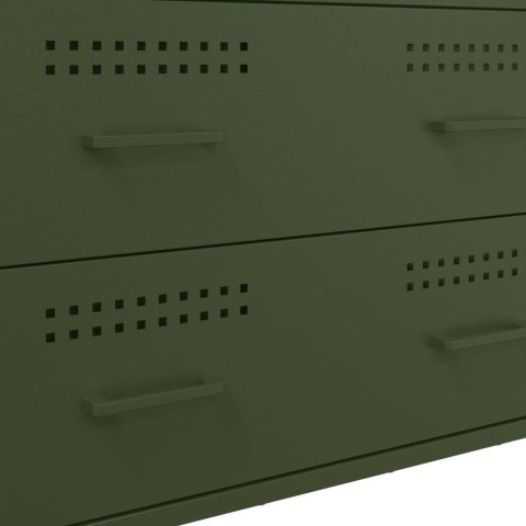 VidaXL Szafka, oliwkowa, 68x39x89 cm, stal VidaXL Szafka, oliwkowa, 68x39x89 cm, stal