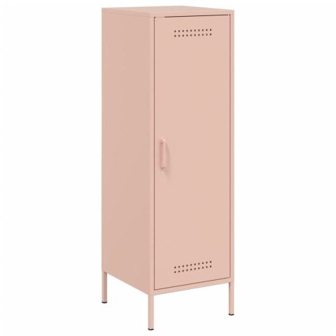 VidaXL Szafka, różowa, 36x39x113 cm, stal VidaXL Szafka, różowa, 36x39x113 cm, stal
