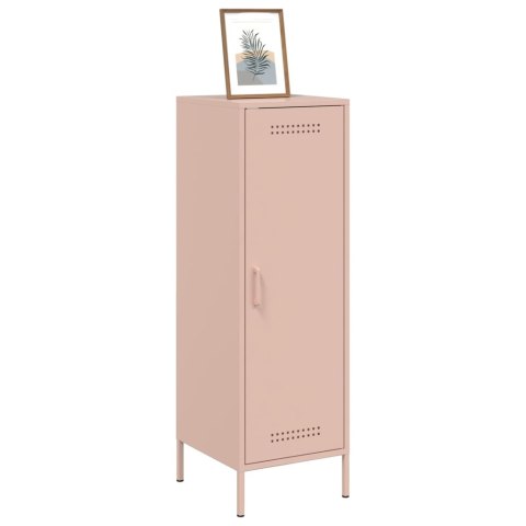 VidaXL Szafka, różowa, 36x39x113 cm, stal VidaXL Szafka, różowa, 36x39x113 cm, stal