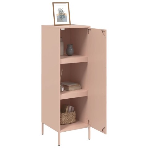 VidaXL Szafka, różowa, 36x39x113 cm, stal VidaXL Szafka, różowa, 36x39x113 cm, stal