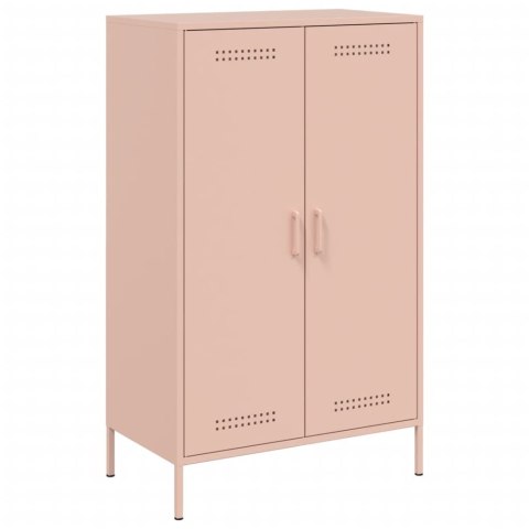 VidaXL Szafka, różowa, 68x39x113 cm, stal VidaXL Szafka, różowa, 68x39x113 cm, stal