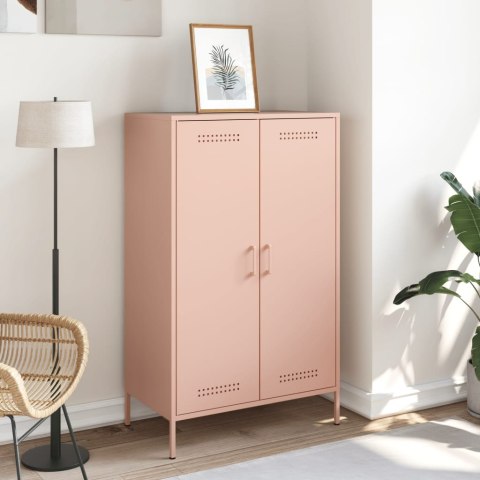 VidaXL Szafka, różowa, 68x39x113 cm, stal VidaXL Szafka, różowa, 68x39x113 cm, stal