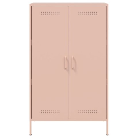 VidaXL Szafka, różowa, 68x39x113 cm, stal VidaXL Szafka, różowa, 68x39x113 cm, stal