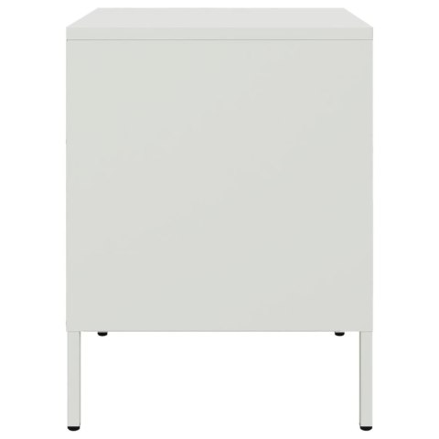 VidaXL Szafki nocne, 2 szt., białe, 36x39x50,5 cm, stal VidaXL Szafki nocne, 2 szt., białe, 36x39x50,5 cm, stal