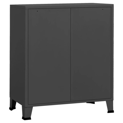 VidaXL Industrialna komoda, antracytowa, 78x40x93 cm, metalowa VidaXL Industrialna komoda, antracytowa, 78x40x93 cm, metalowa
